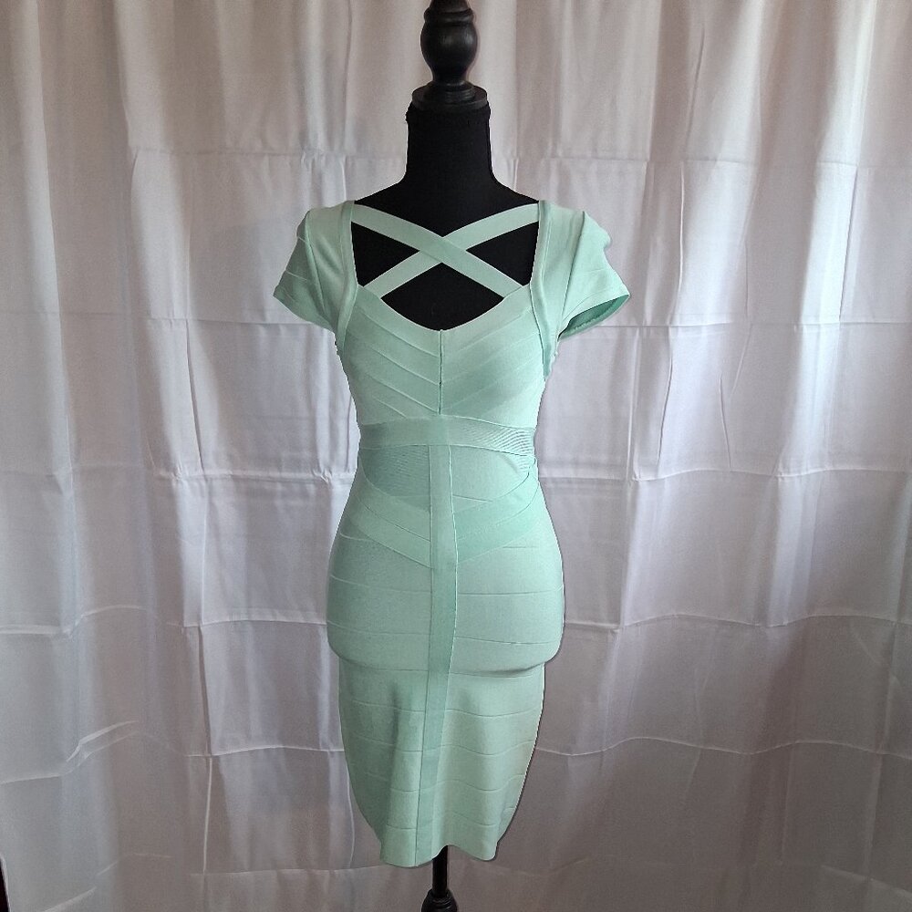 Mint Green Bebe Bandage Dress